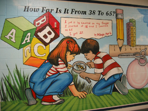 Mural in Leesylvania Elementary School