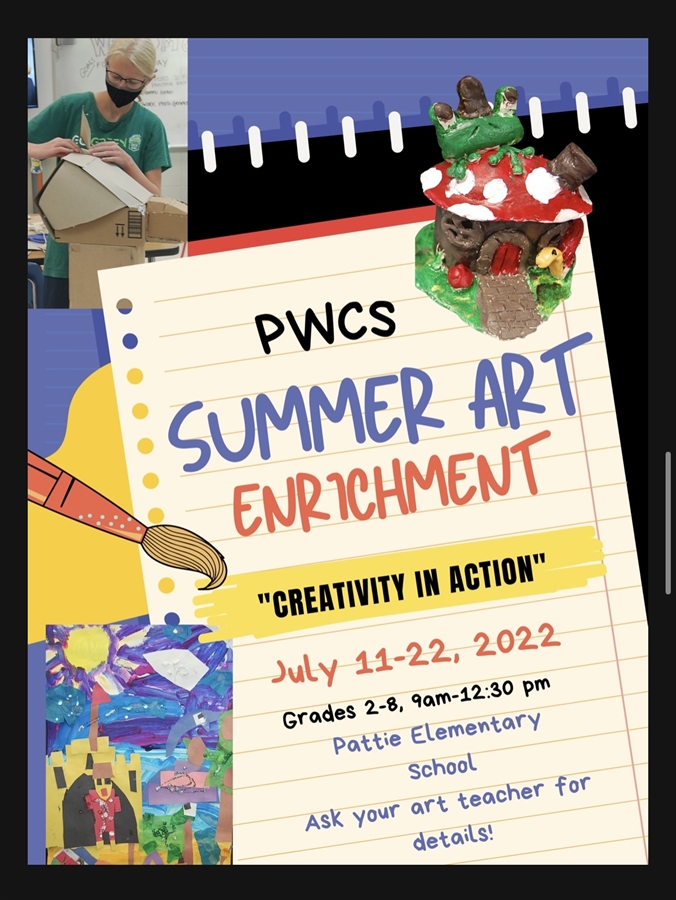 PWCS Summer Art Enrichment Leesylvania Elementary School